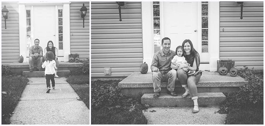 regent square family photo session on porch