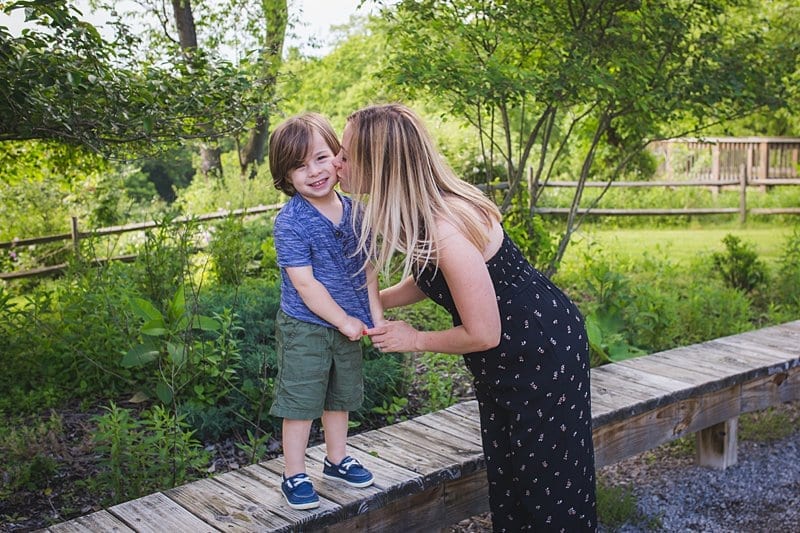 mother and son for lifestyle family session at beechwood farms pittsburgh