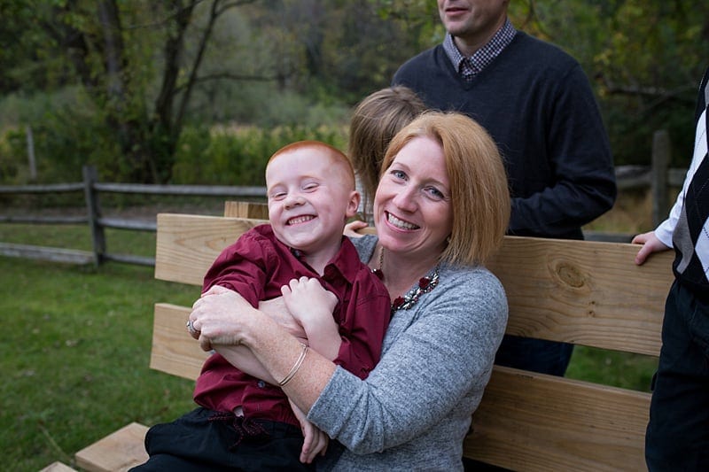 mother and son photo session at beechwood farms fox chapel