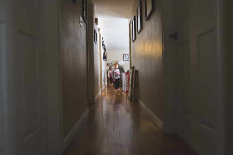 kids running in hallway