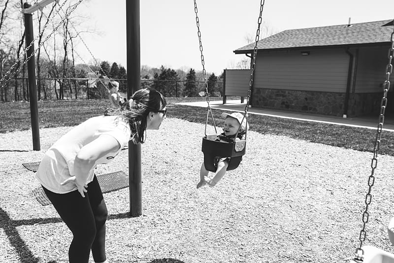 kids on swings at mccandless area playground