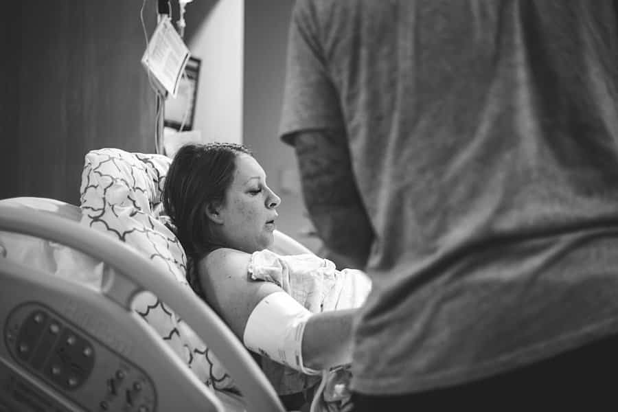 mom in labor at magee hospital pittsburgh birth story