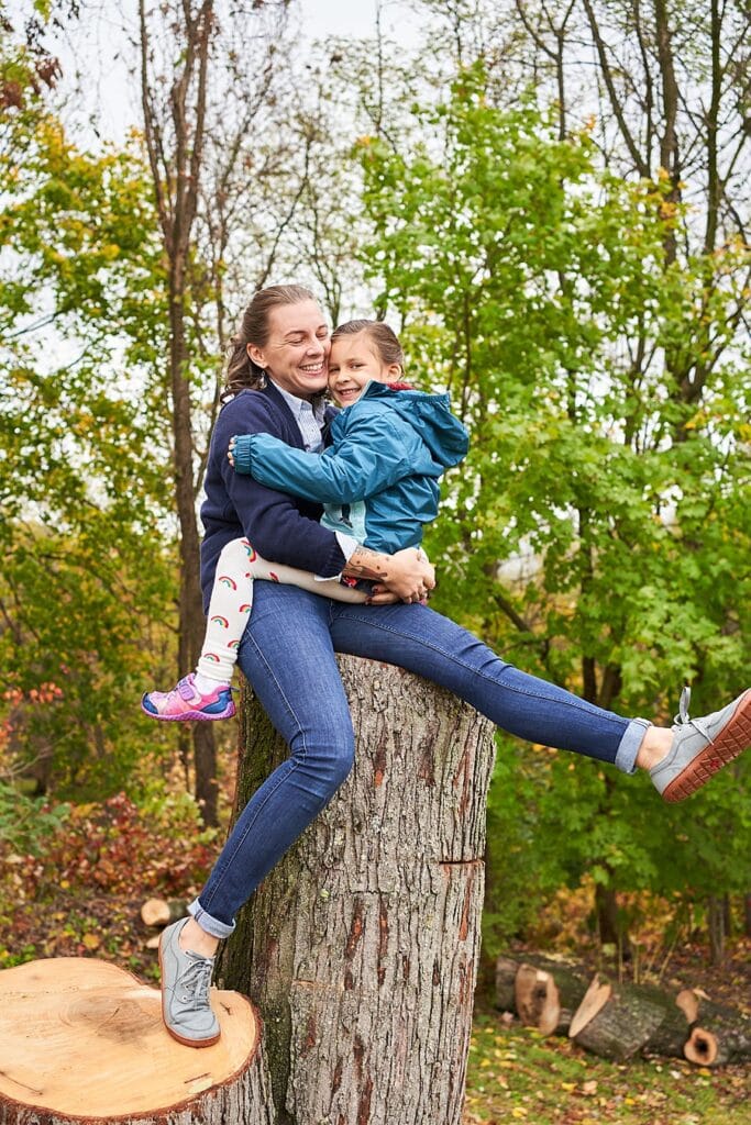 Mother and Daughter together for  Photo Session at their new Pittsburgh home and backyard