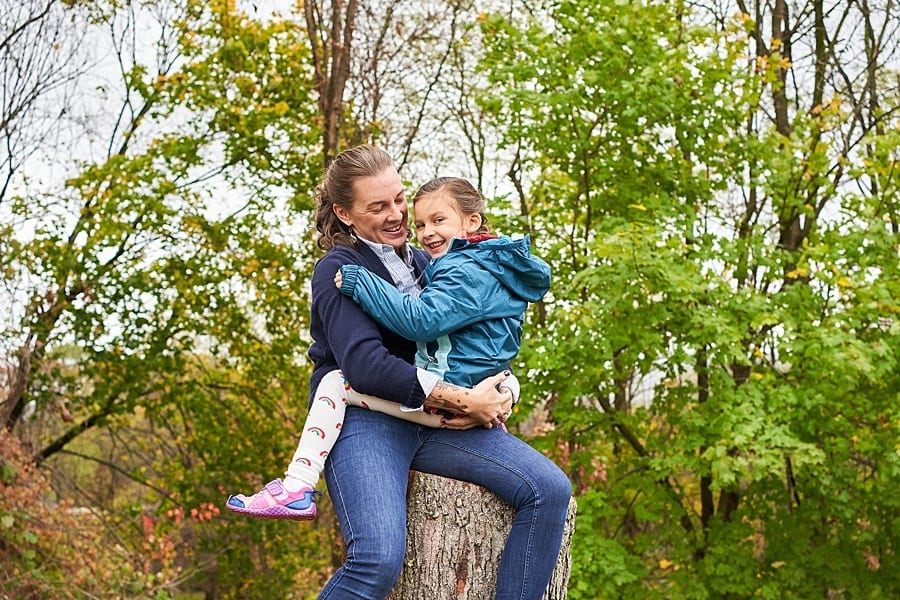 Mother and Daughter together for  Photo Session at their new Pittsburgh home and backyard