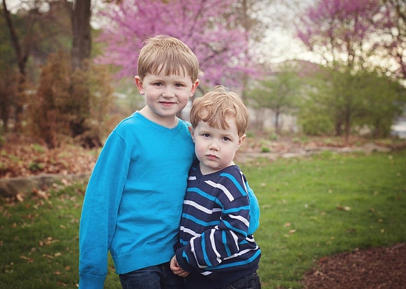 brothers with the Spring Blossoms for Photo Sessions in Pittsburgh at point state park